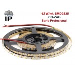 Tira LED 5 mts Flexible ZIG-ZAG 60W 300 Led SMD 2835 IP54 Blanco Frío Serie Profesional Tira LED 5 mts Flexible ZIG-ZAG 60W 300 Led SMD 2835 IP54 Blanco Frío Serie Profesional